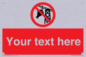 Custom prohibition do not fly kites near overhead electrical power lines